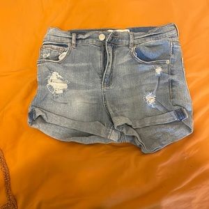 Garage denim jean shorts